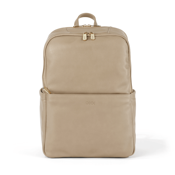 Multitasker Nappy Backpack - Oat Vegan Leather