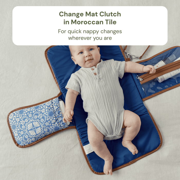 First Time Parent Nappy Bag Bundle - Black Dimple & Moroccan