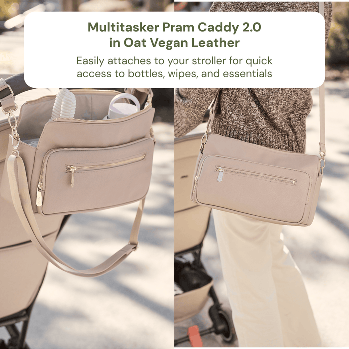 First Time Parent Nappy Bag Bundle - Oat & Blue Stripe