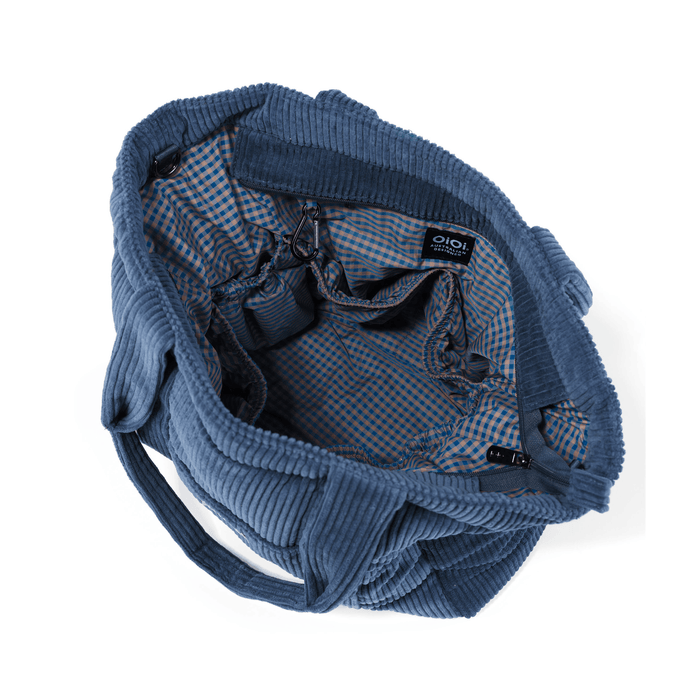 Everyday Tote - Ocean Blue Corduroy (PRE-ORDER FOR AUGUST DELIVERY)