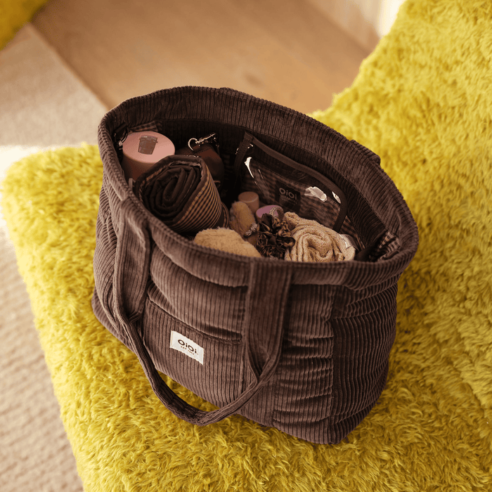 Everyday Tote - Chocolate Brown Corduroy (PRE-ORDER FOR AUGUST DELIVERY)