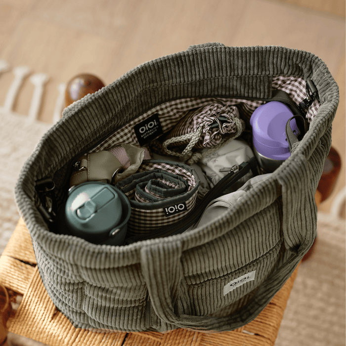 Everyday Tote - Moss Green Corduroy (PRE-ORDER FOR AUGUST DELIVERY)