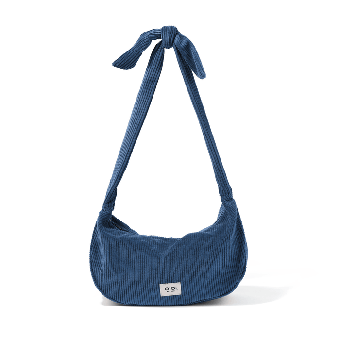 Luna Crossbody - Ocean Blue Corduroy (PRE-ORDER FOR AUGUST DELIVERY)