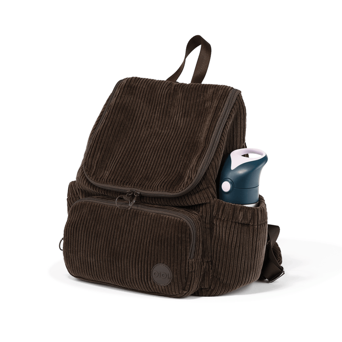 Signature Kids Backpack - Chocolate Brown Corduroy (PRE-ORDER FOR AUGUST DELIVERY)