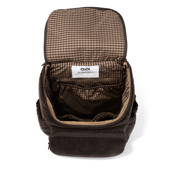 Signature Kids Backpack - Chocolate Brown Corduroy (PRE-ORDER FOR AUGUST DELIVERY)