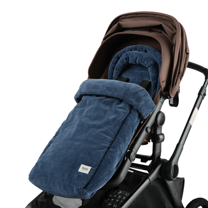 4-in-1 Convertible Footmuff - Ocean Blue Corduroy (PRE-ORDER FOR AUGUST DELIVERY)