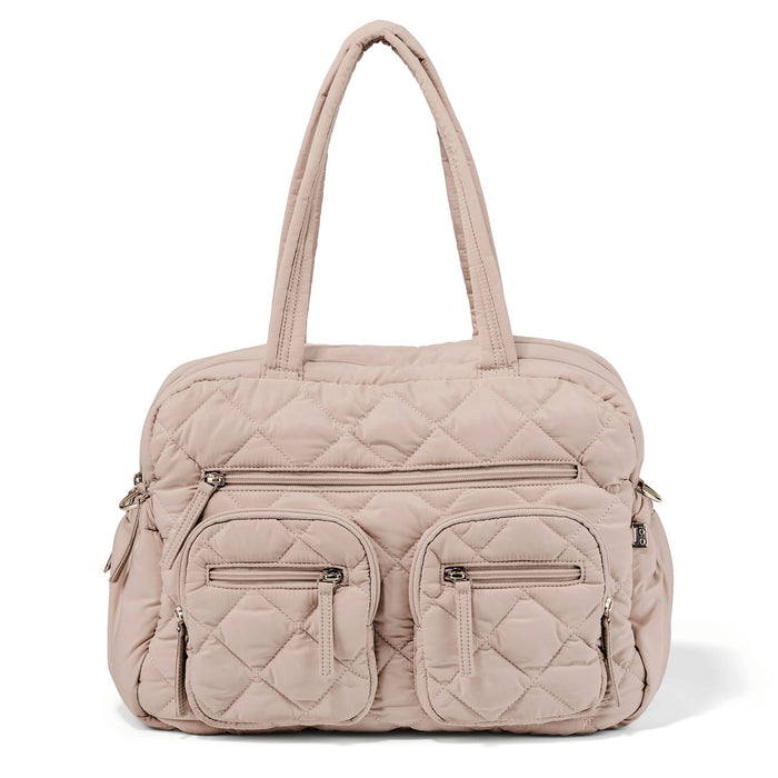 Carry All Changing Bag - Puffy Beige Quilt