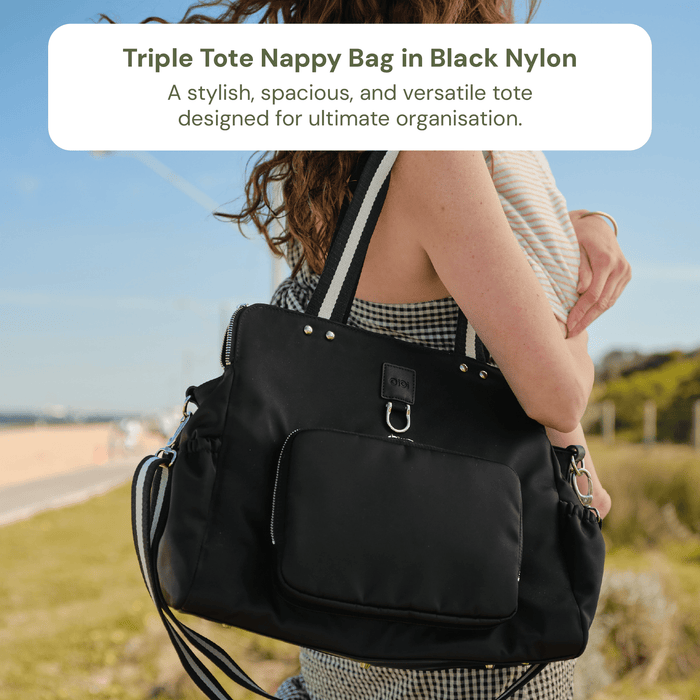 Triple Tote Baby Bundle – Black & Sunburst