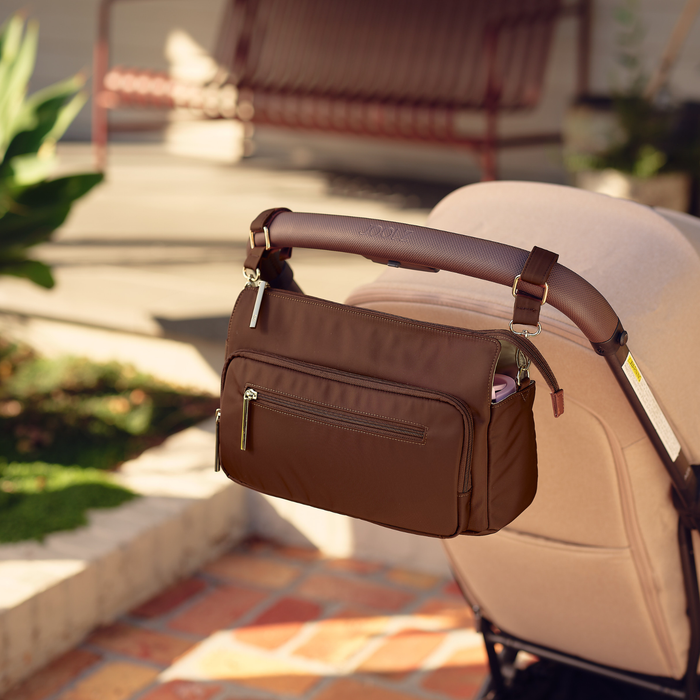 Multitasker Pram Caddy 2.0 - Chocolate Nylon