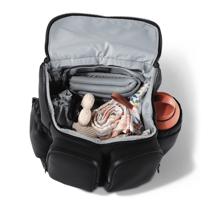 Signature Nappy Backpack - Black Neoprene
