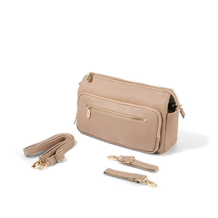 Multitasker Pram Caddy 2.0 - Oat Vegan Leather