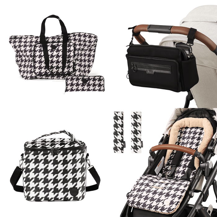 Pram Makeover Bundle  - Black & Houndstooth