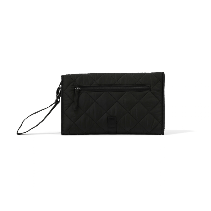 Change Mat Clutch - Puffy Black Quilt