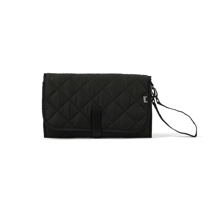 Change Mat Clutch - Puffy Black Quilt