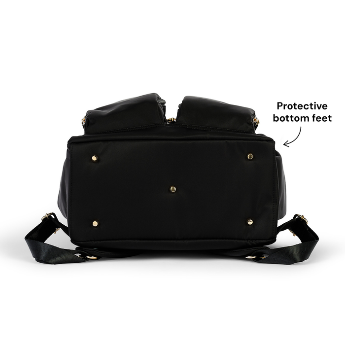 Signature Nappy Backpack - Black Nylon