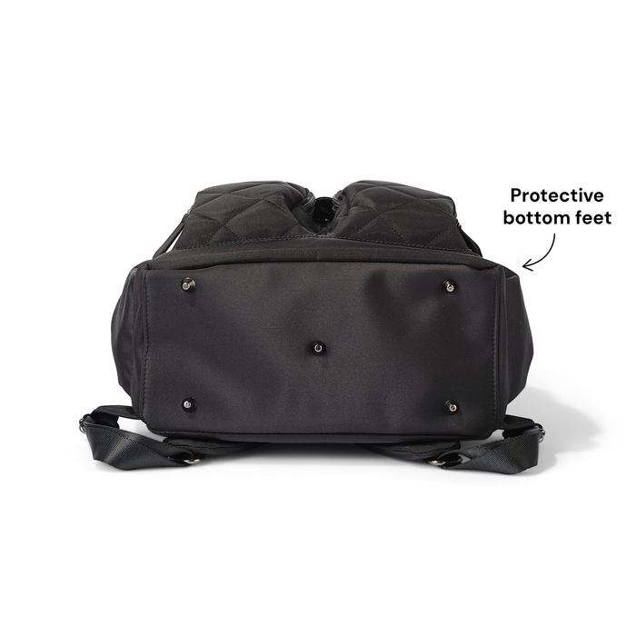 Signature Nappy Backpack - Black Diamond Quilt Nylon
