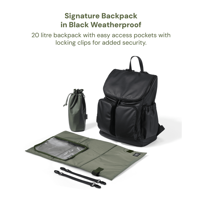 Carry-On Travel Set - Signature Nappy Backpack