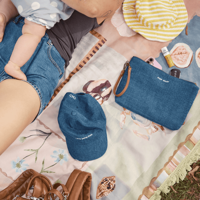 i love being mum - deep jean hat