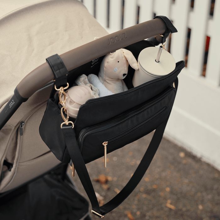 Multitasker Pram Caddy 2.0 - Black Nylon