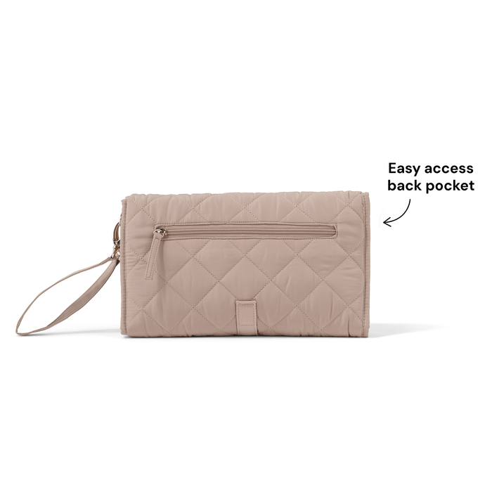 Change Mat Clutch - Puffy Beige Quilt