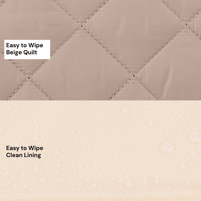 Change Mat Clutch - Puffy Beige Quilt