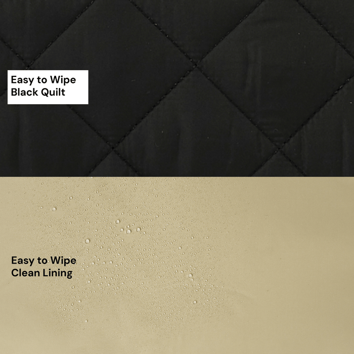 Change Mat Clutch - Puffy Black Quilt