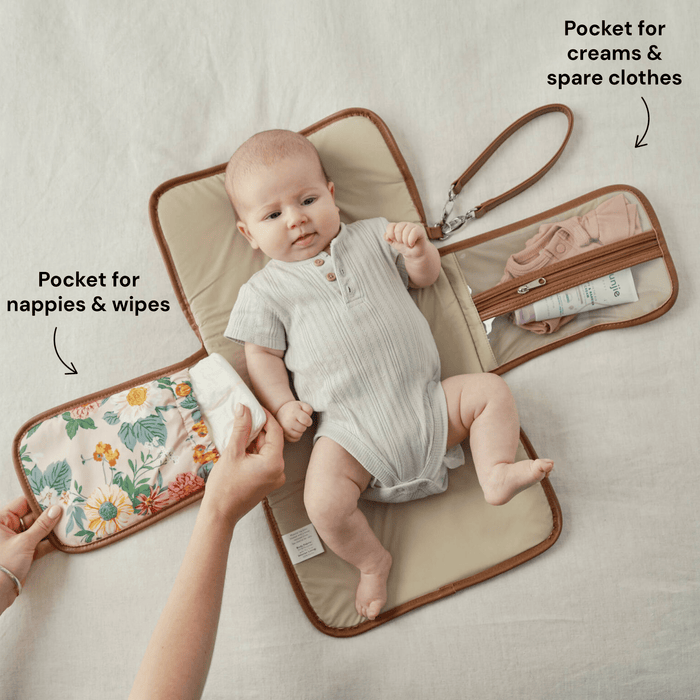 Change Mat Clutch - Garden Party