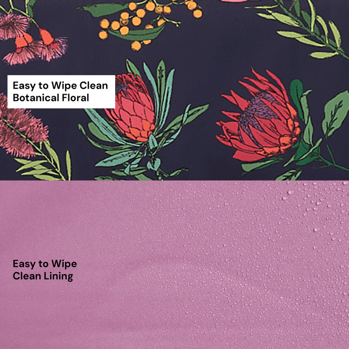 Change Mat Clutch - Navy Botanical Floral