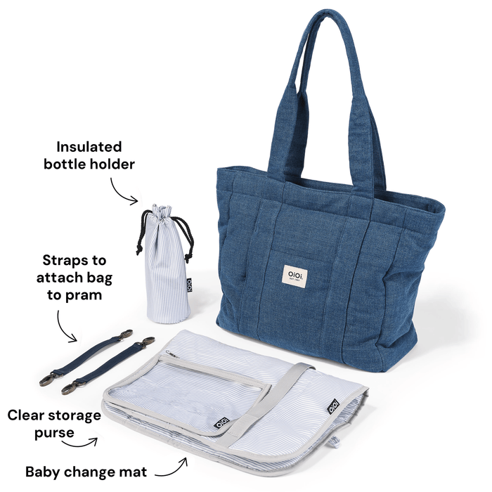 Everyday Tote - Denim (PRE-ORDER FOR AUGUST DELIVERY)