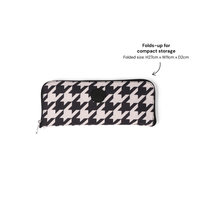 Fold-Up Tote - Houndstooth