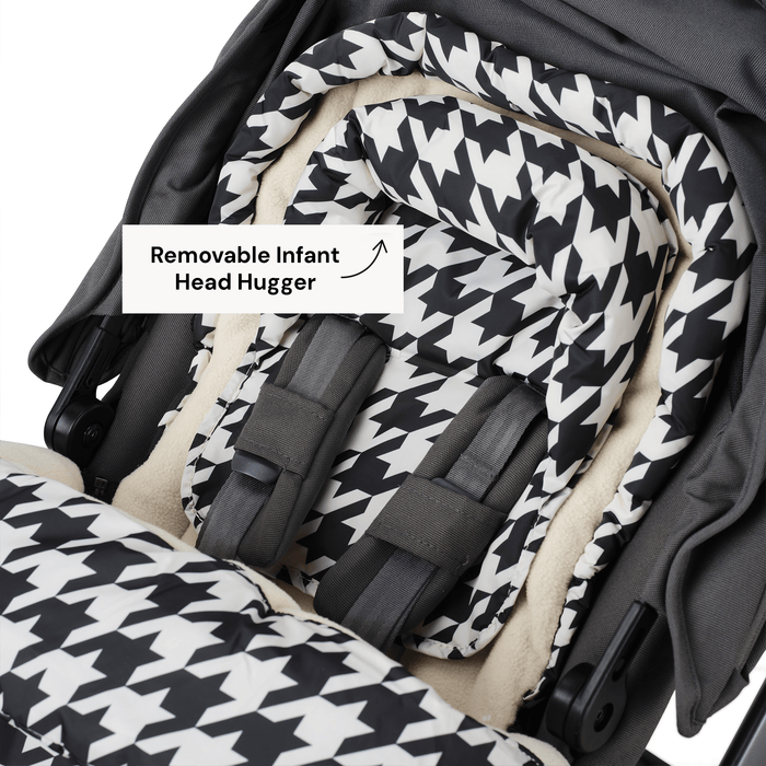 4-in-1 Convertible Footmuff – Houndstooth