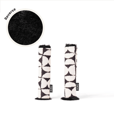 Reversible Pram Harness Cover Set - Hourglass/Faux Fur