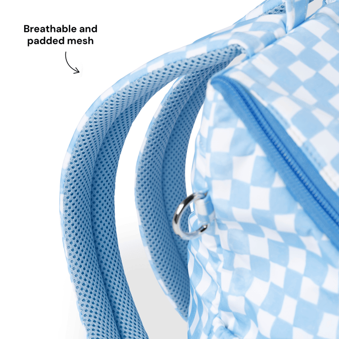 Signature Kids Backpack - Blue Check
