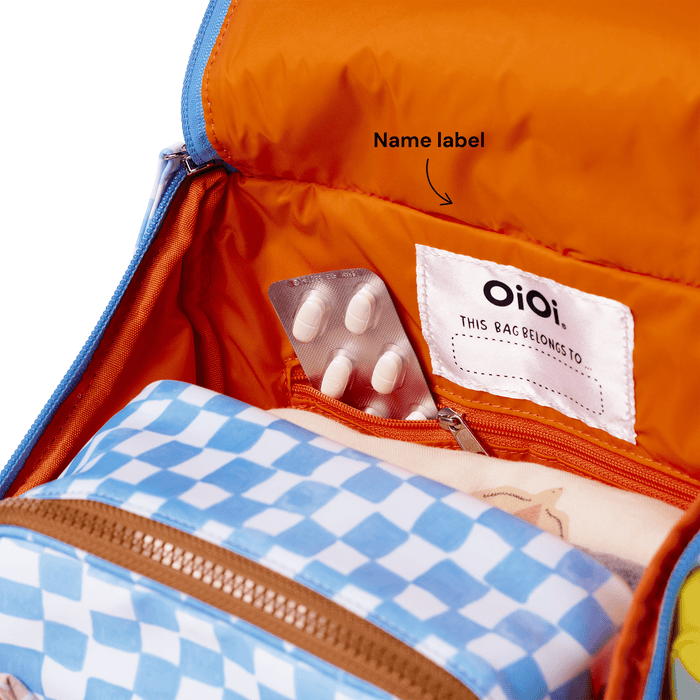 Signature Kids Backpack - Blue Check