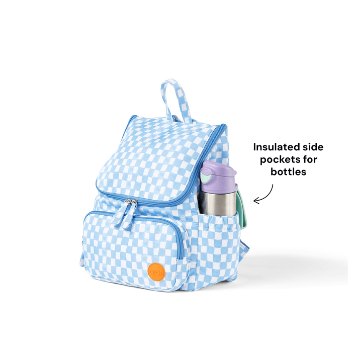 Signature Kids Backpack - Blue Check