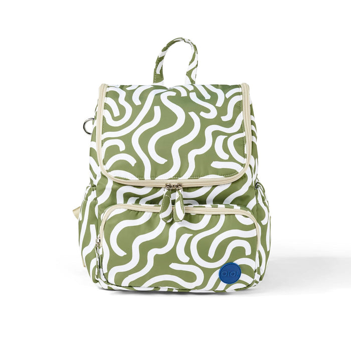 Signature Kids Backpack - Green Squiggle