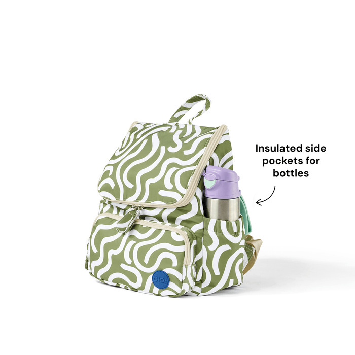 Signature Kids Backpack - Green Squiggle