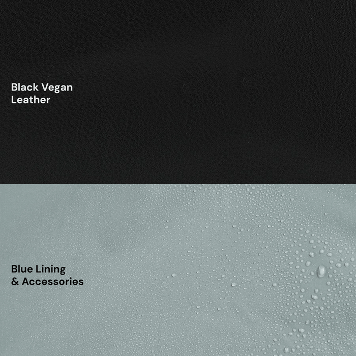 Multitasker Nappy Backpack - Black Vegan Leather