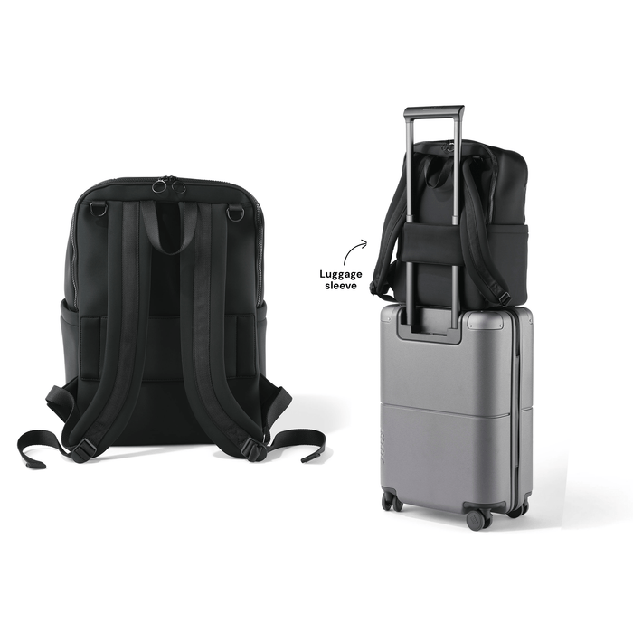 Multitasker Nappy Backpack - Black Neoprene
