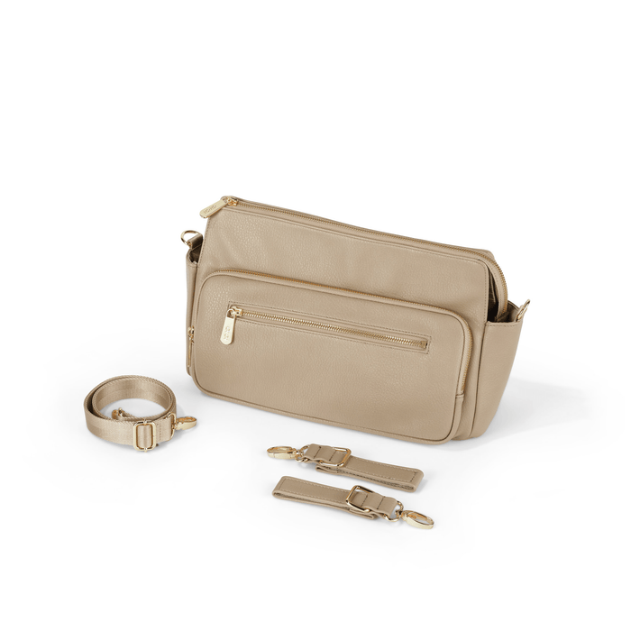 Multitasker Pram Caddy 2.0 - Oat Vegan Leather