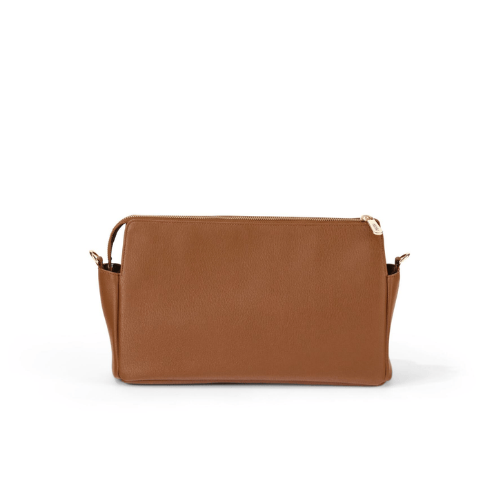 Multitasker Pram Caddy - Chestnut Brown Vegan Leather