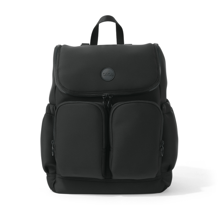 Signature Nappy Backpack - Black Neoprene (PRE-ORDER FOR OCTOBER DELIVERY)