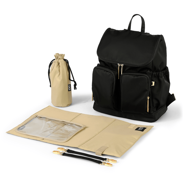 Signature Nappy Backpack - Black Nylon
