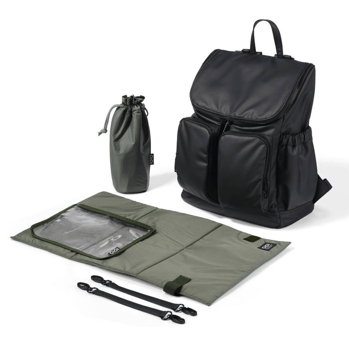 Signature Nappy Backpack - Black Weatherproof (PRE-ORDER FOR FEBRUARY DELIVERY)