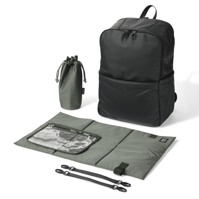 Multitasker Nappy Backpack - Black Weatherproof