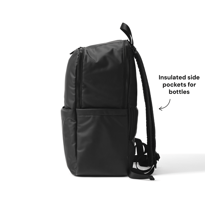 Multitasker Nappy Backpack - Black Weatherproof