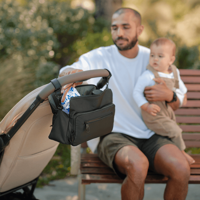 Multitasker Pram Caddy 2.0 - Black Weatherproof